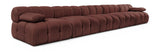 Orin - Velvet 5 Piece Modular Armless Sofa