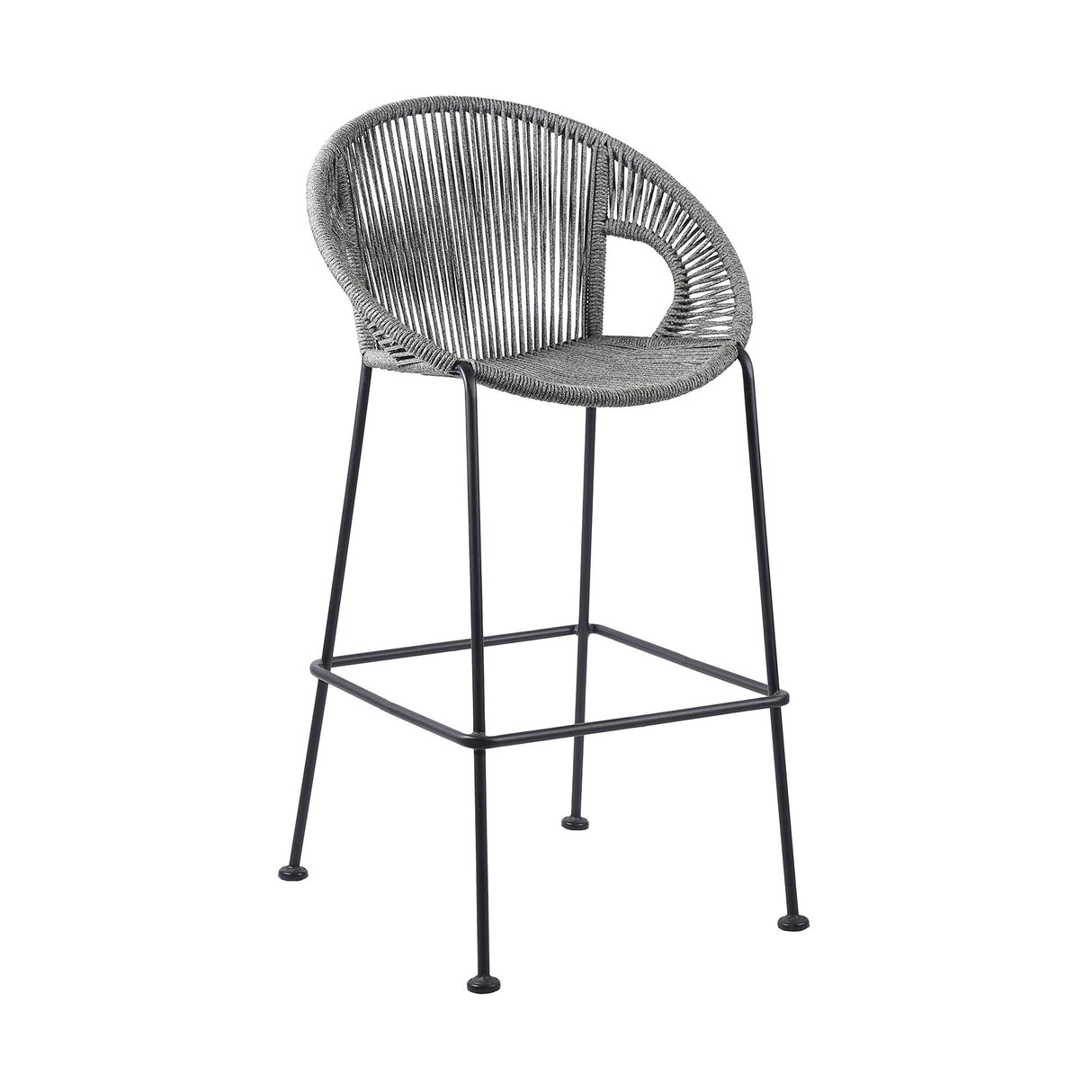 Acapulco - 30" Indoor Outdoor Steel Bar Stool With Rope Set of 2