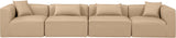 Cube - Modular 4 Piece Sofa - Tan