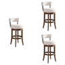 Mystic - Solid Wood Upholstered 30" Bar Height Swivel Barstool