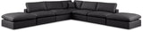 Comfy - 7 Piece Faux Leather Modular Corner Sectional