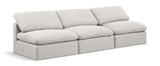 Indulge - Linen 3 Seat Modular Armless Sofa