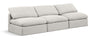 Indulge - Linen 3 Seat Modular Armless Sofa