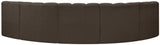 Arc - Boucle Fabric 5 Piece U-Shaped Modular Sofa