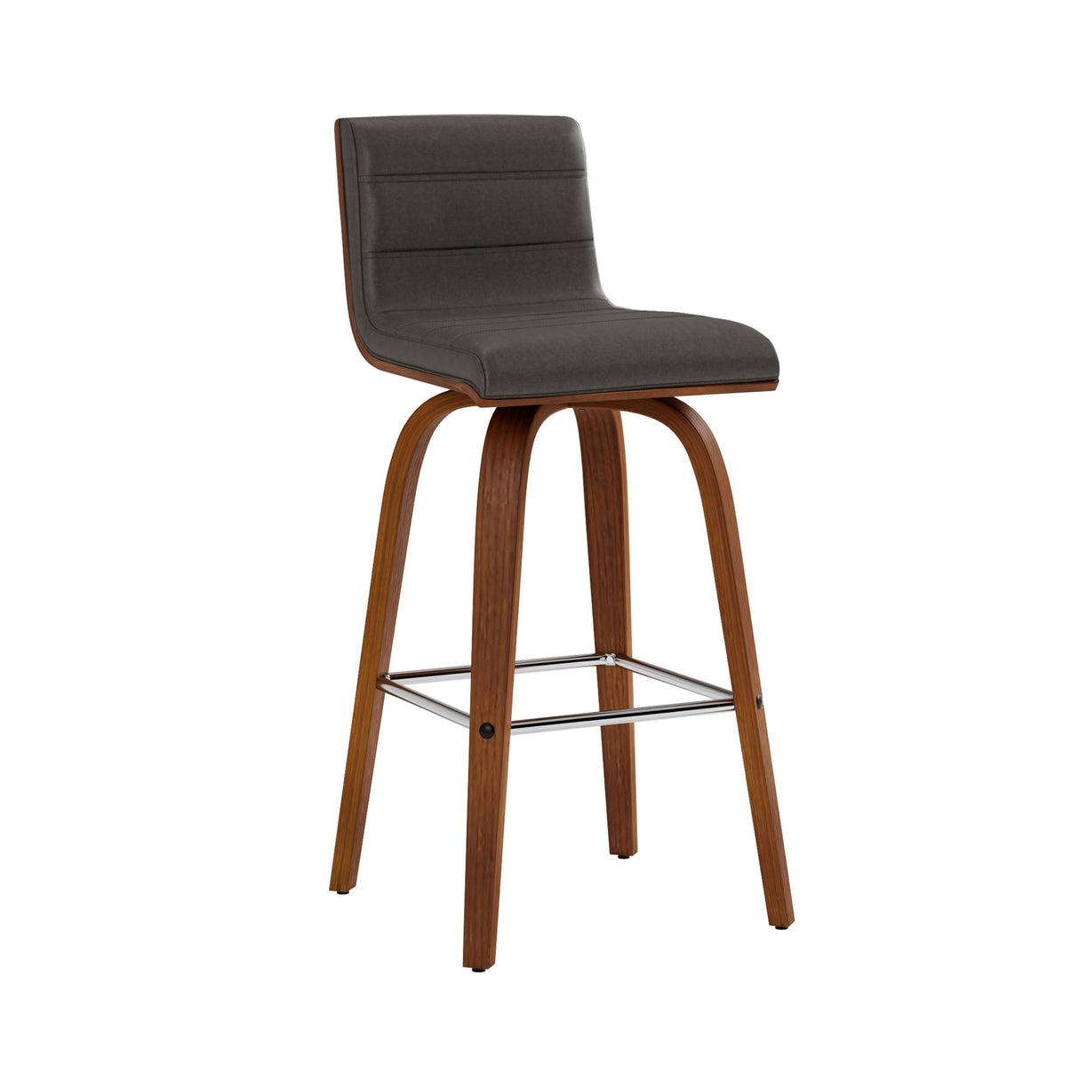 Vienna - 26" Swivel Counter Stool - Walnut Wood