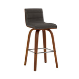 Vienna - 26" Swivel Counter Stool - Walnut Wood