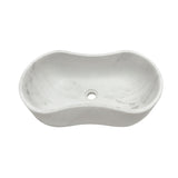 Bathroom Vessel Sink With Wavy Design