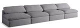 Serene - Modular Armless 4 Seat Sofa