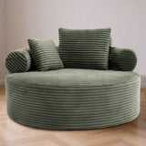 Round Sofa Bed With 3 Pillows For Living Room