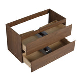 Wall Mounted Bathroom Vanity Cabinet, Soft Close Drawers (Vanity Only)