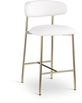 Lupita - Counter Stool With Brushed Gold Frame (Set of 2)
