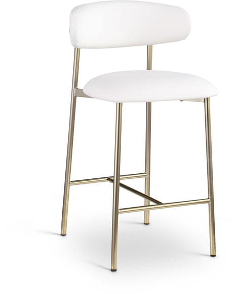 Lupita - Counter Stool With Brushed Gold Frame (Set of 2)
