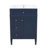 Bathroom Vanity With Top Sink, Storage Cabinet With 2 Drawers And Tip-Out Drawer