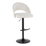Renee - Adjustable Barstool (Set of 2) - Black Base