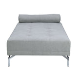 Quenti - Sofa Bed With Pillow - Gray Melange Velvet