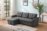 Ashlyn - Reversible Sleeper Sectional Sofa With Storage Chaise, USB Charging Ports And Pocket