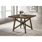 Maxine - Square Counter Height Dining Table - Brown