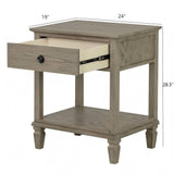 Victoria - Bedside Table With Drawer And Shelf