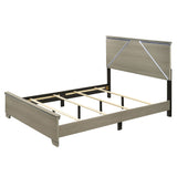 Joanna - Queen Bed With LED - Weathered Gray