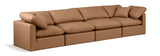 Indulge - Faux Leather 4 Seat Modular Sofa