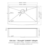 Farmhouse Kitchen Sink, Stainless Steel, Apron Front