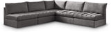 Jacob - Modular Corner Armless Sectional 5 Piece