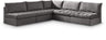 Jacob - Modular Corner Armless Sectional 5 Piece