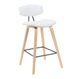 Fox - Swivel Counter Height Stool - Light Brown