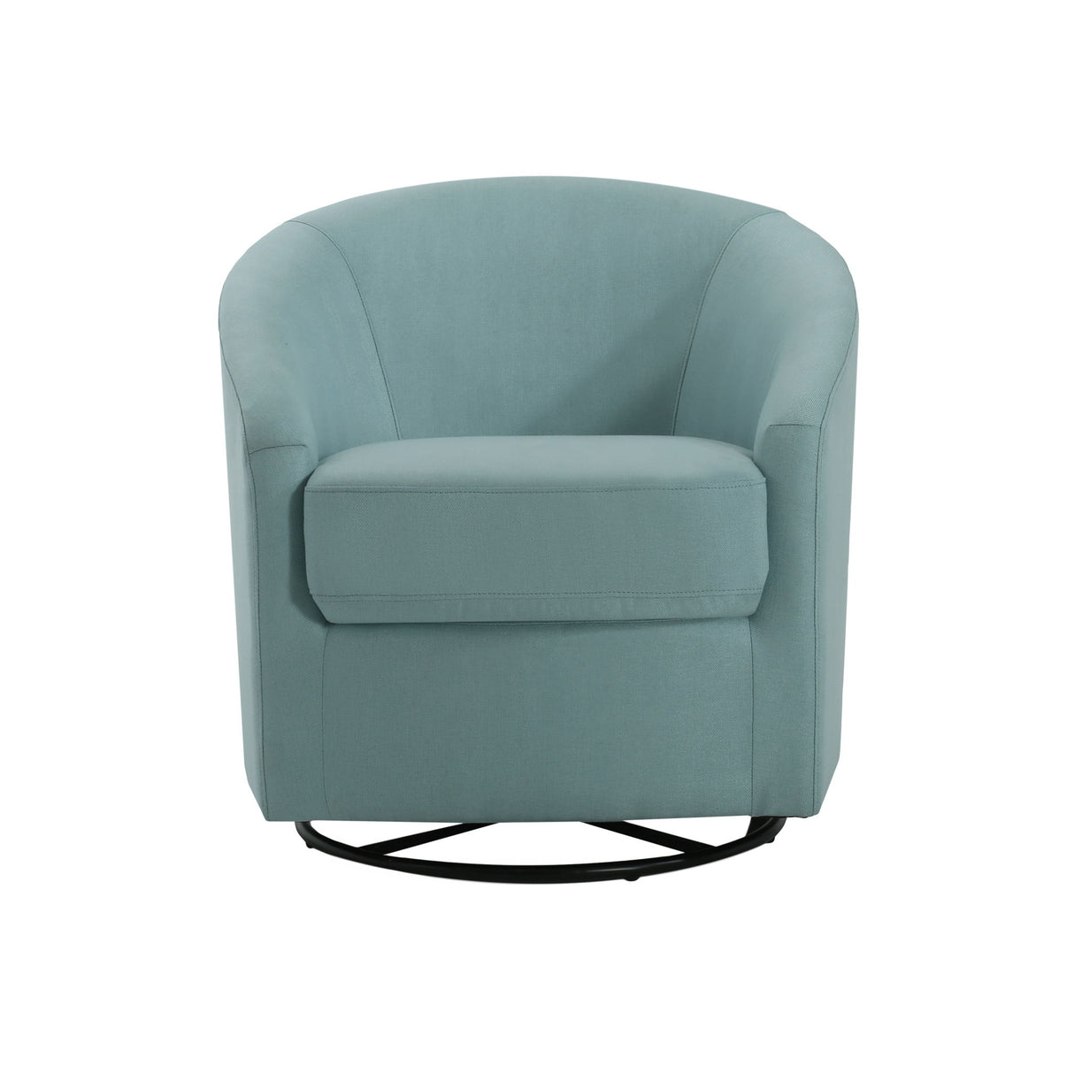 Contemporary Swivel Glider Chair With 360 Degree Rotation