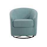 Contemporary Swivel Glider Chair With 360 Degree Rotation