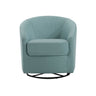 Contemporary Swivel Glider Chair With 360 Degree Rotation