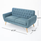 Mid - Century Tufted Loveseat