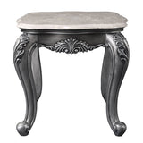 Ariadne - End Table - Marble Top & Platinum