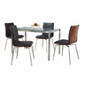 Fuji - Mason Swivel Contemporary 5 Piece Dining Room Set