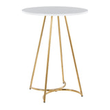 Cece - Counter Table - Gold Metal