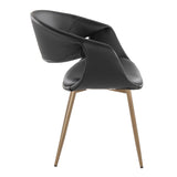 Curvo - Upholstered Chair (Set of 2) - Antique Copper Metal Legs