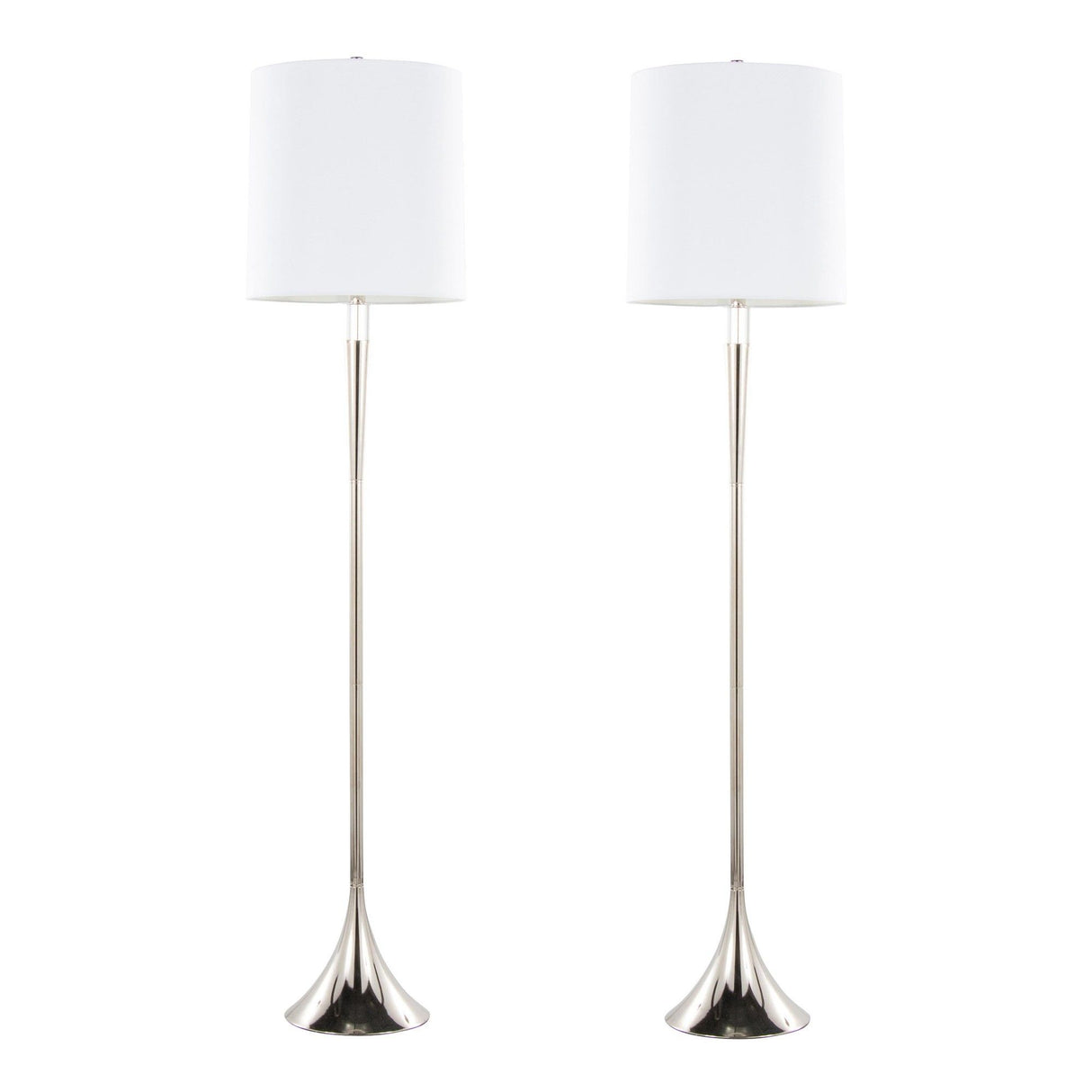 Marla - Contemporary Metal Floor Lamp (Set of 2)