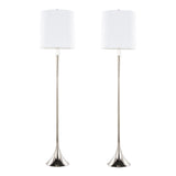 Marla - Contemporary Metal Floor Lamp (Set of 2)