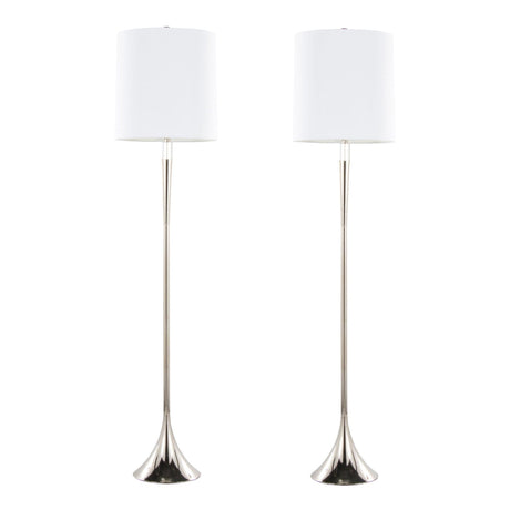 Marla - Contemporary Metal Floor Lamp (Set of 2)