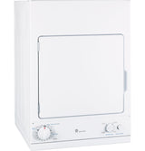 GE Spacemaker(R) 240V 3.6 cu. ft. Capacity Stationary Electric Dryer - (DSKS433EBWW)