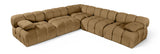 Orin - Velvet Fabric 5 Piece Modular Sectional