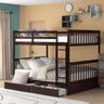 Bunk Bed With Ladders And 2 Storage Drawers