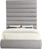 Adam - Boucle Fabric Bed With 89" Headboard