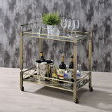Matiesen - Serving Cart - Clear Glass & Antique Gold