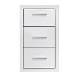 Summerset 17 Inch Vertical 2-Drawer & Paper Towel Holder Combo Masonry - TDC-17M