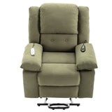 Massage Recliner Power Lift Chair With Adjustable Massage And Heating Function