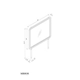 Malco - Large Scale Mirror For Dresser - Oak