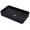 Modern Ceramic Rectangular Bathroom Vessel Sink With European Design