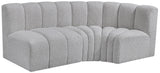 Arc - Boucle Fabric 3 Piece Sofa