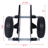 Heavy Duty 600Lb Panel Dolly With 10In. Pneumatic Wheels Alloy Steel - Black